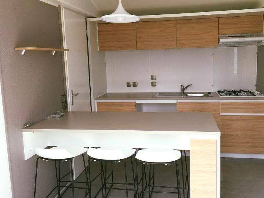 Camping Du Lac Terre d'Auge, Pont-L'Evêque - Pont L'Evêque - Mobile home 6 persons - 3-bedroom mobile home, 32m², with in Sainte-Famille-en-Auge, Lisieux region