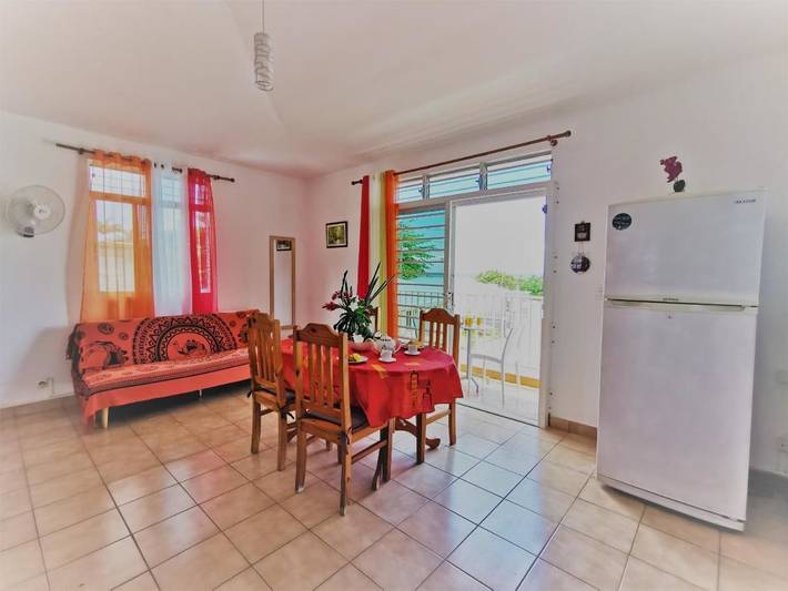 Appartement de vacances pour 3 personnes, avec balcon et jardin