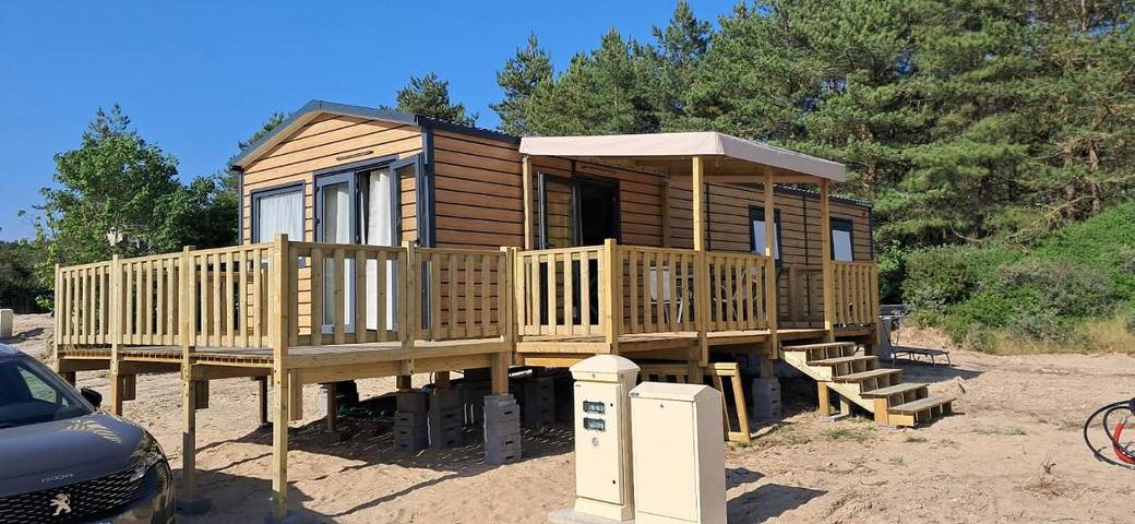 Camping pour 4 personnes, avec jardin, animaux acceptés