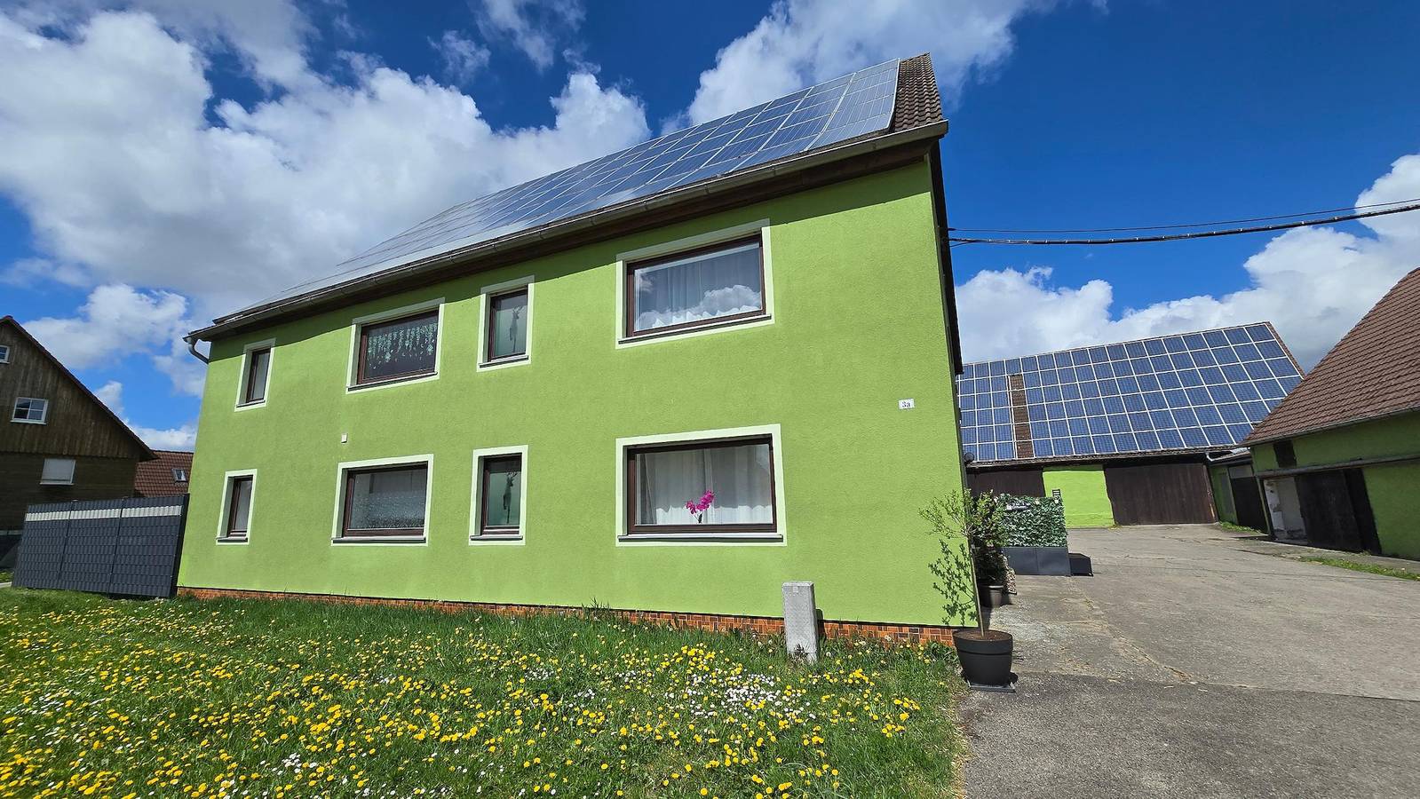 Monteur & Ferienapartment Leidenberger - Monteurzimmer mit 5 Einzelbetten in Colmberg, Romantische Straße