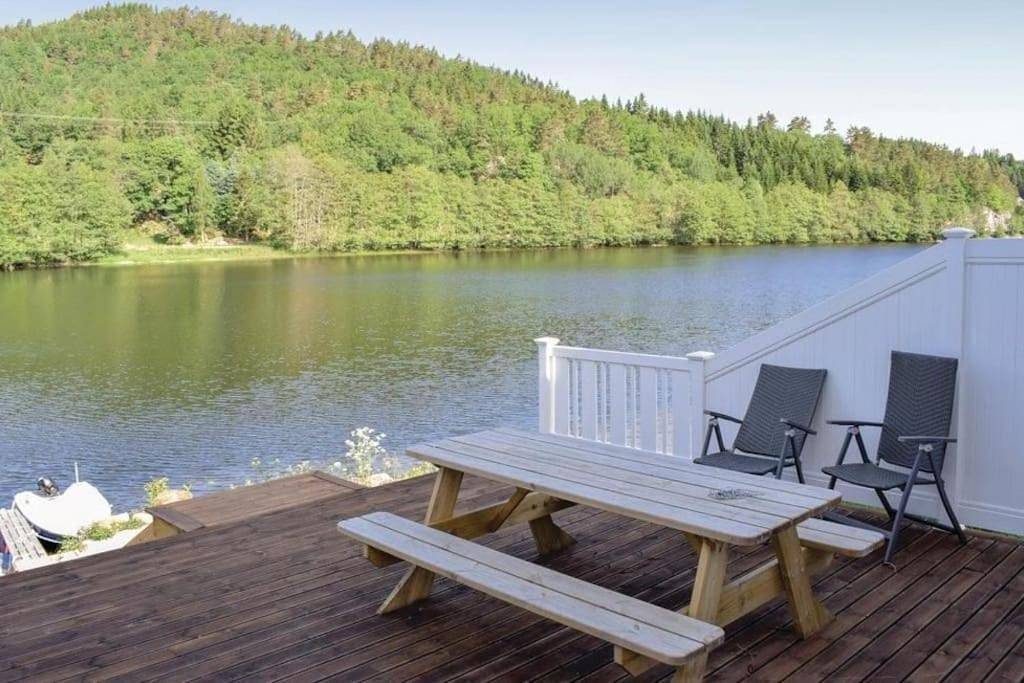 Ganze Wohnung, Feriehus ved Mandalselva in Mandal