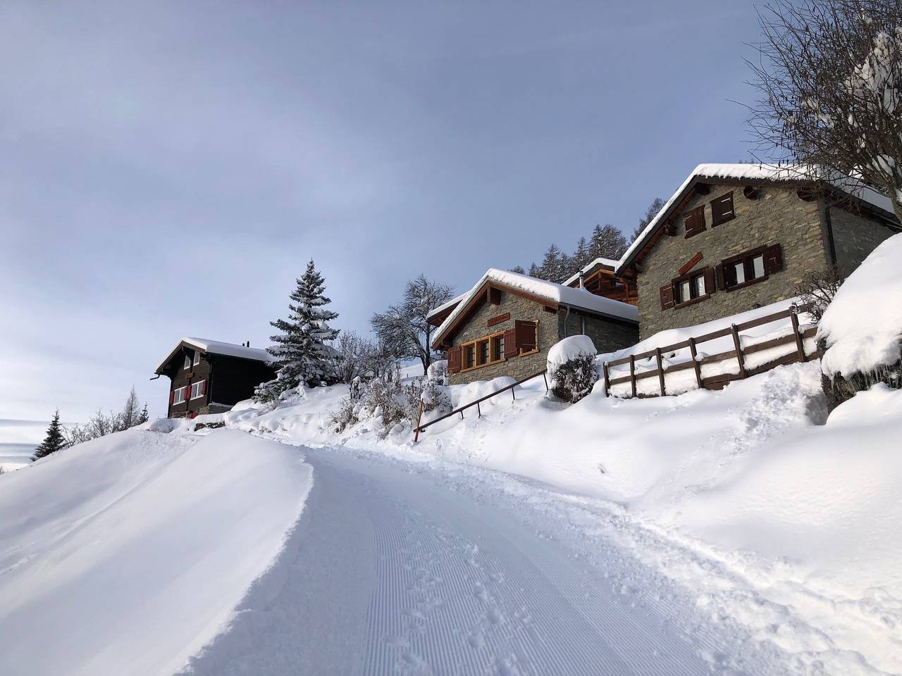 Tiny House facing the Alps - Ski in and out in Ayent, Sion - Sierre & Umgebung