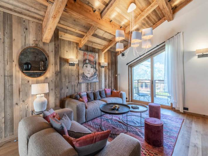 Location de vacances pour 12 personnes, avec balcon ainsi que piscine et sauna, adapté aux familles dans Courchevel 1300 (Le Praz)