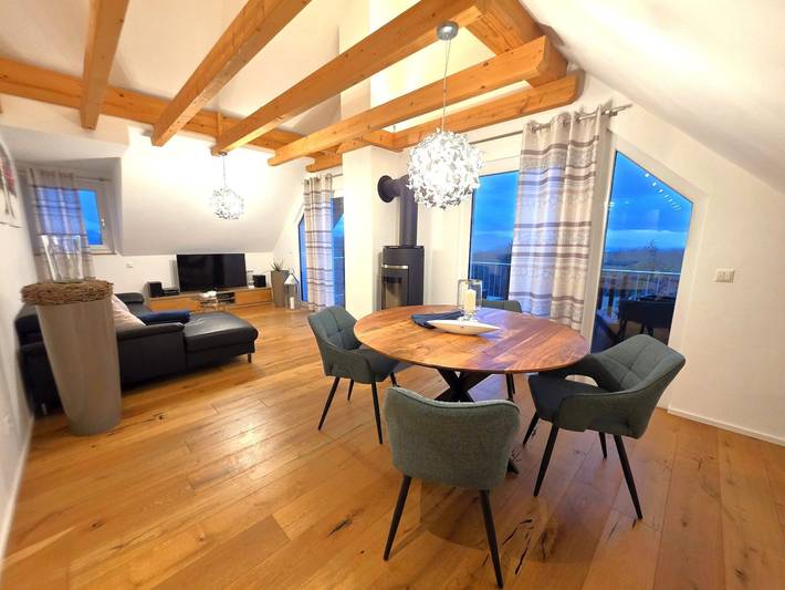 Ferienwohnung für 4 Personen, mit Balkon und Garten sowie Ausblick in Freiamt