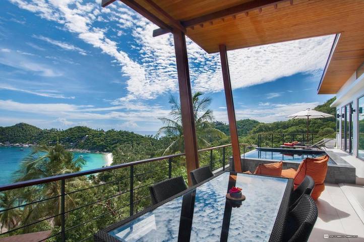 Villa pour 2 personnes, avec jardin ainsi que piscine et vue, animaux acceptés dans Koh Tao - 3