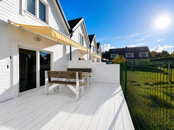 Ferienhaus für 6 Personen, mit Terrasse und Ausblick, mit Haustier