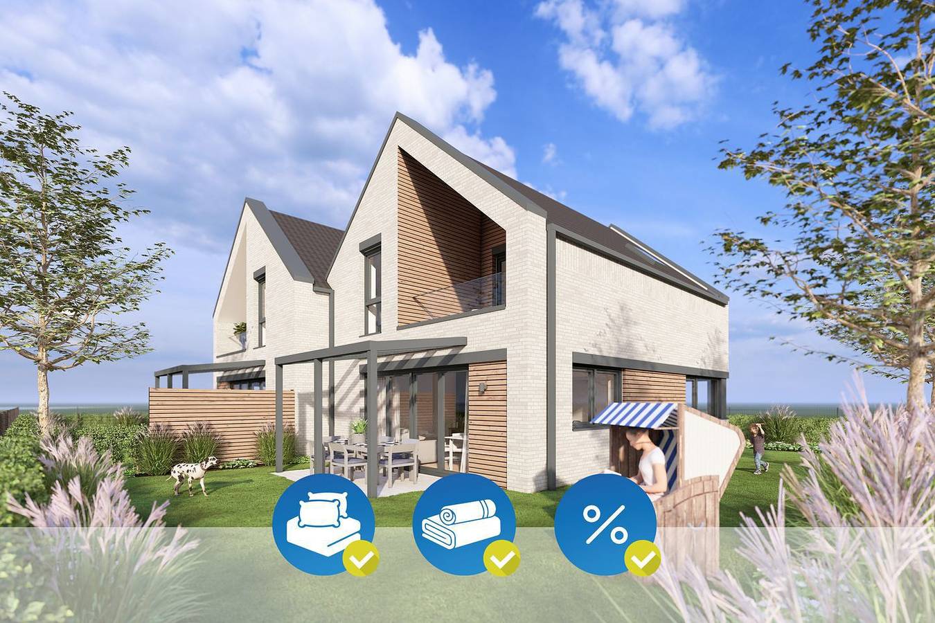 Luxushaus Balu - Direkt am Badesee (Nordsee), Sauna in Wangermeer, Wangerland