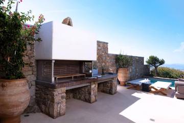 Villa mit pool für 6 Personen, mit Garten und Meerblick auf Mykonos
