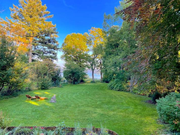 Ferienwohnung für 6 Personen, mit Seeblick und Sauna sowie Garten und Ausblick, mit Haustier am Ammersee - 3
