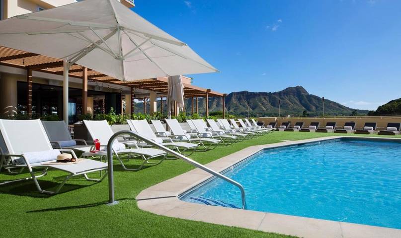 Hotel für 2 Personen, mit Pool und Whirlpool sowie Terrasse, mit Haustier auf Oahu