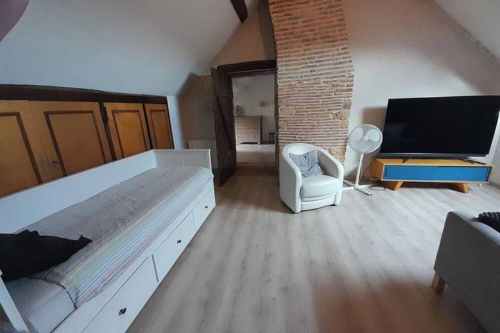 Location de vacances pour 7 personnes, avec terrasse et jardin dans Vatan - 4
