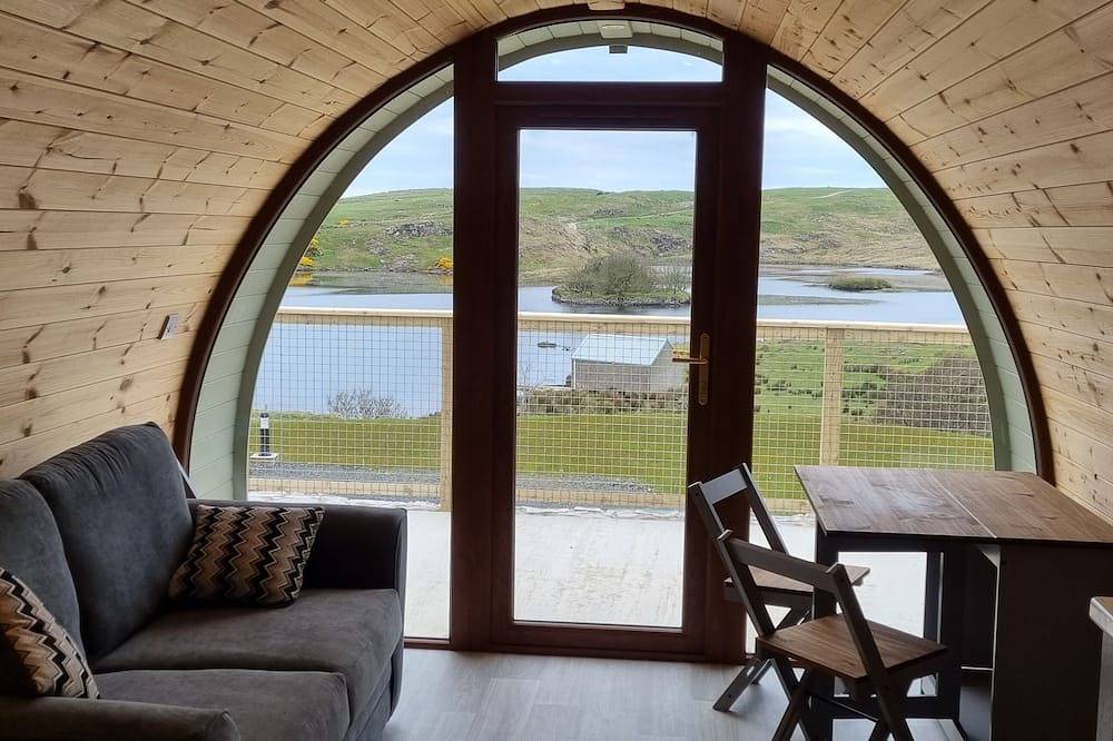 Luzury Glamping Pods on Antrims North Coast with Lake-side views on Fairhead in County Antrim