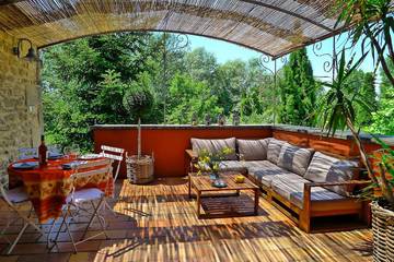 Gîte pour 4 personnes, avec terrasse ainsi que jardin et piscine, animaux acceptés à Vers-Pont-du-Gard