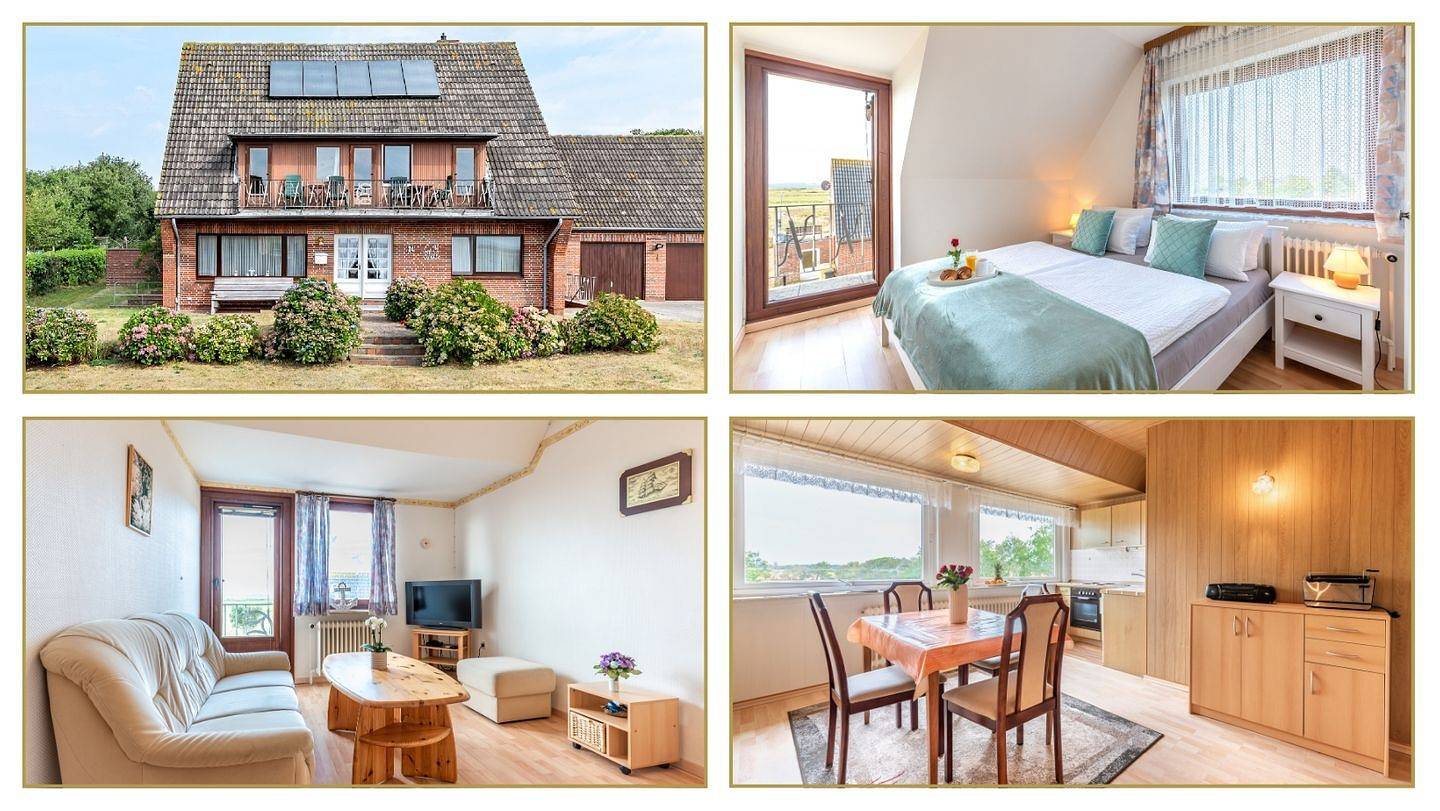 Ganze Wohnung, „Haus Schultz 'Traumblick 1': Ihr Ferienparadies an der Meerblick-Oase!“ in Utersum, Föhr