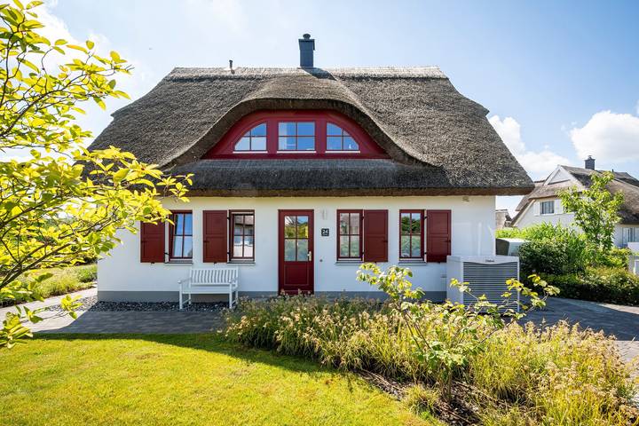 Ferienhaus für 6 Personen, mit Balkon und Garten sowie Sauna