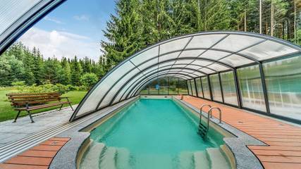 Ferienhaus für 4 Personen, mit Garten und Pool in Sachsen