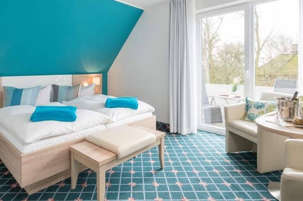 Deichblick mit Terrasse - Kirchspielkrug Westerhever in Westerhever, Eiderstedt