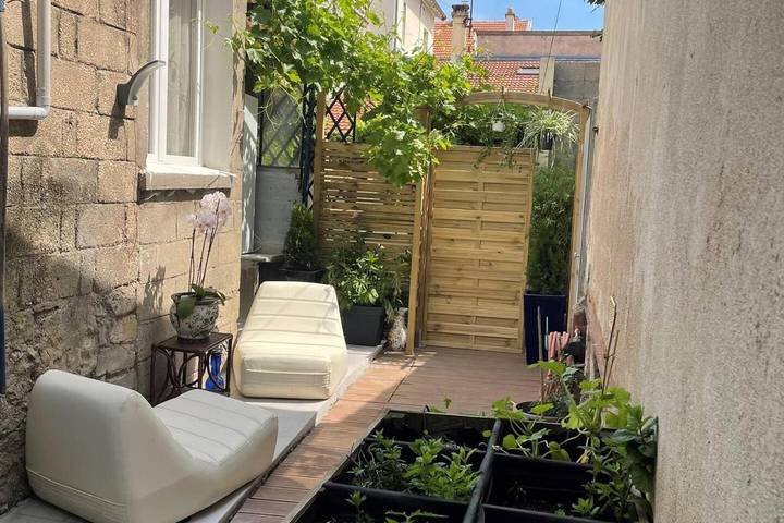 Appartement de vacances pour 3 personnes, avec jardin et terrasse