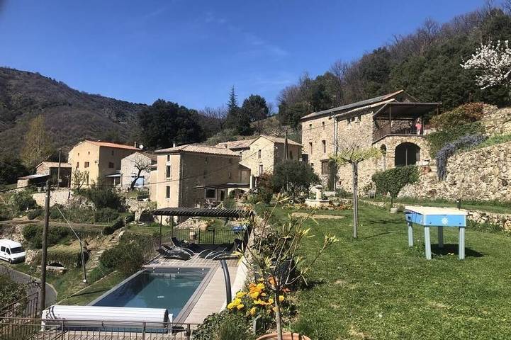 Maison de vacances pour 12 personnes, avec jacuzzi et piscine