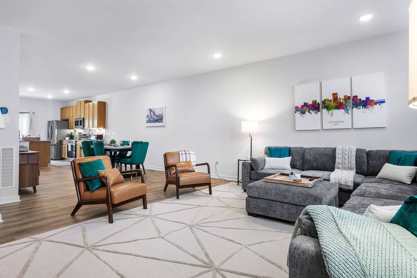 Schöne, fußläufig erreichbare 3-Zimmer-Wohnung in einem Vorort von Richmond in Chesterfield County