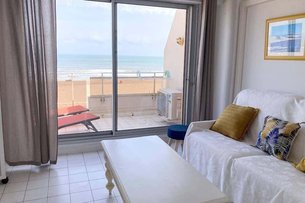 Geheel appartement, Waterfront, 58 m² appartement met airconditioning en een dubbel balkon in Narbonne Plage, Narbonne