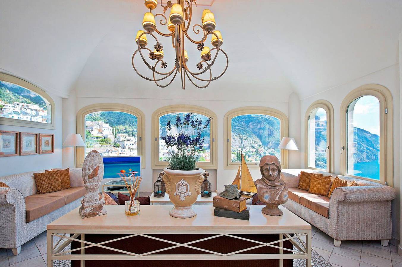 Villa für 12 Personen mit Terrasse in Spiaggia Fornillo, Positano
