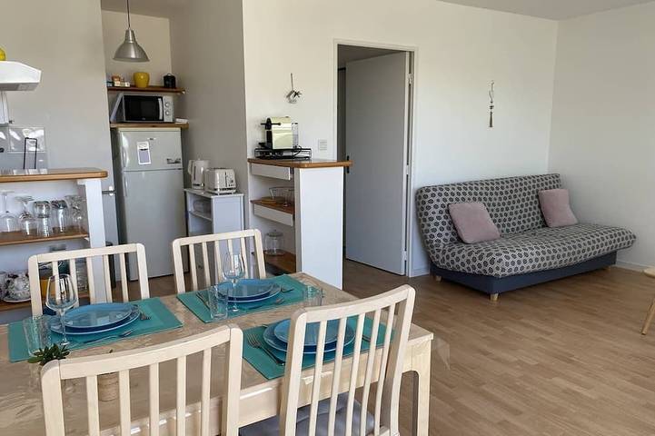 Gîte pour 3 personnes, avec balcon dans Plage de la Fresnaye