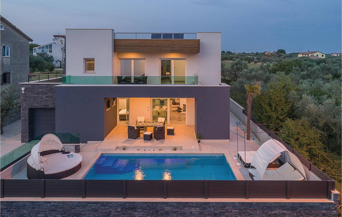 Apartment mit Meerblick, Pool, Terrasse und WLAN – in der Nähe der Caffè Bar Porto in Fazana, Südküste Istrien