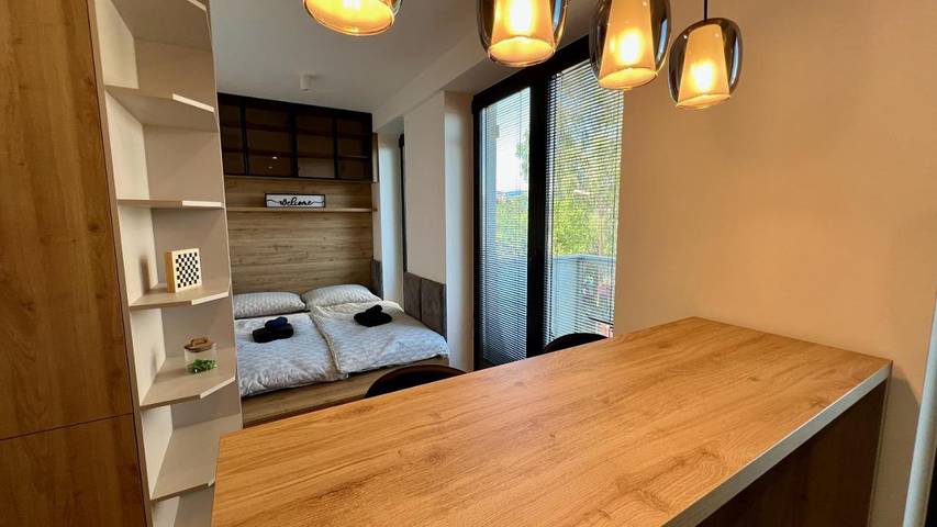 Apartament wakacyjny dla 4 osób, z Balkon i Widok w Selce