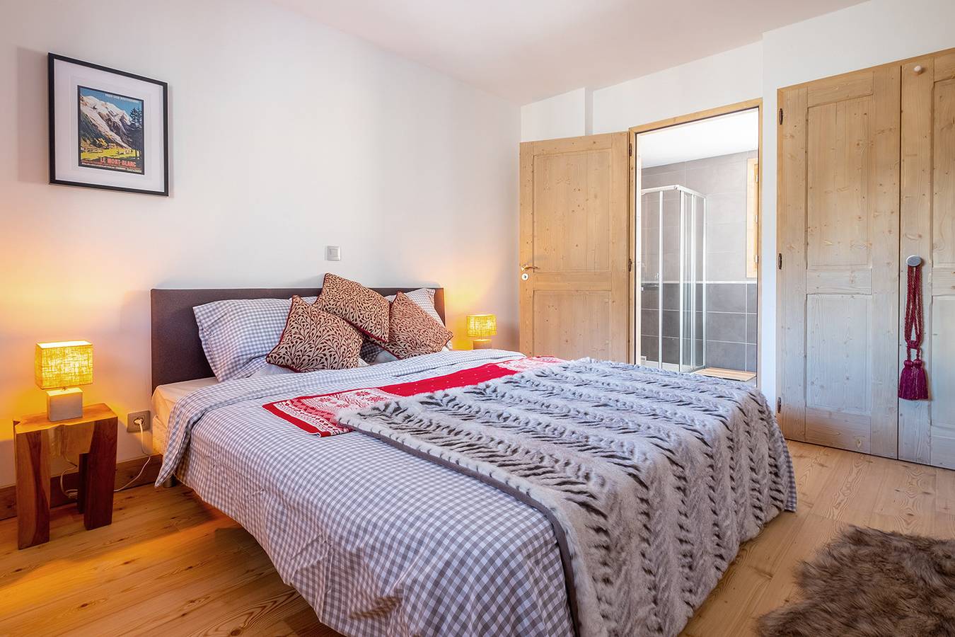 Appartement entier, Appartement de vacances pour 4 personnes avec balcon in Les Houches, Massif du Mont-Blanc