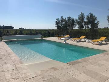 Gîte pour 4 personnes, avec jardin ainsi que bassin pour enfant et piscine à Colombiers