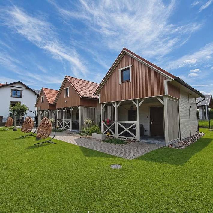 Domek letniskowy dla 8 osób, z Jacuzzi i Taras oraz Ogród w Sztutowo