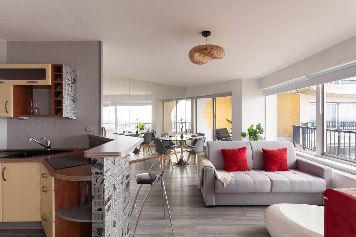 Ganze Wohnung, Ferienwohnung für 4 Personen mit Balkon in Rennes, Rennes und Umgebung
