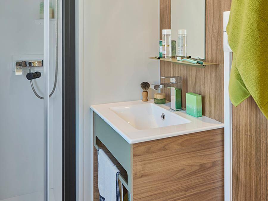 Camping La Sinope - Stacaravan 2 personen - Stacaravan - Stuido 1 kamer 2 pers. in Quinéville, Cherbourg en omgeving