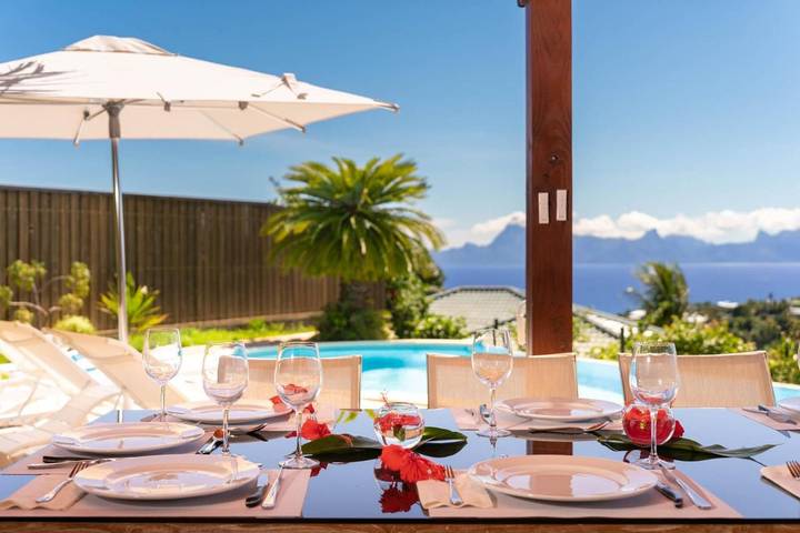 Villa pour 11 personnes, avec jardin ainsi que piscine et vue dans Tahiti - 3