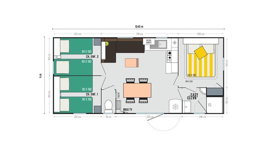 Location de vacances pour 6 personnes, avec jardin ainsi que piscine et terrasse à Trogues - 3