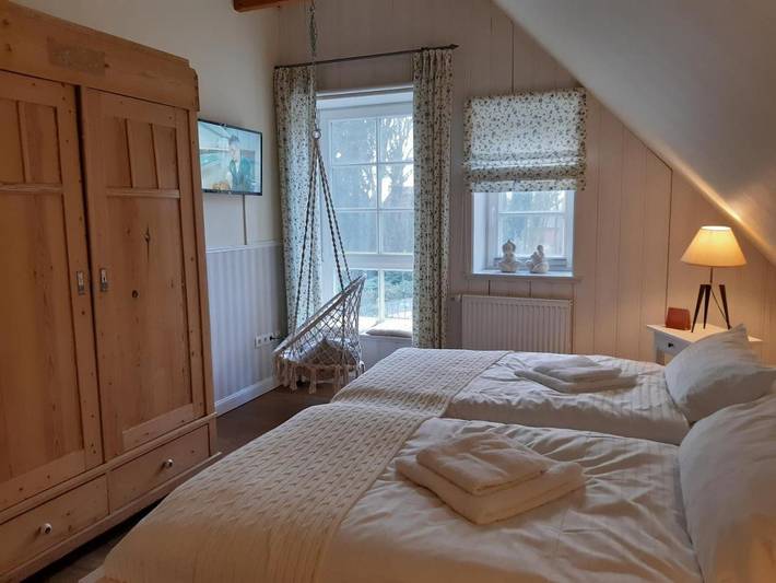 Ferienwohnung für 4 Personen, mit Terrasse und Garten sowie Ausblick in Löningen