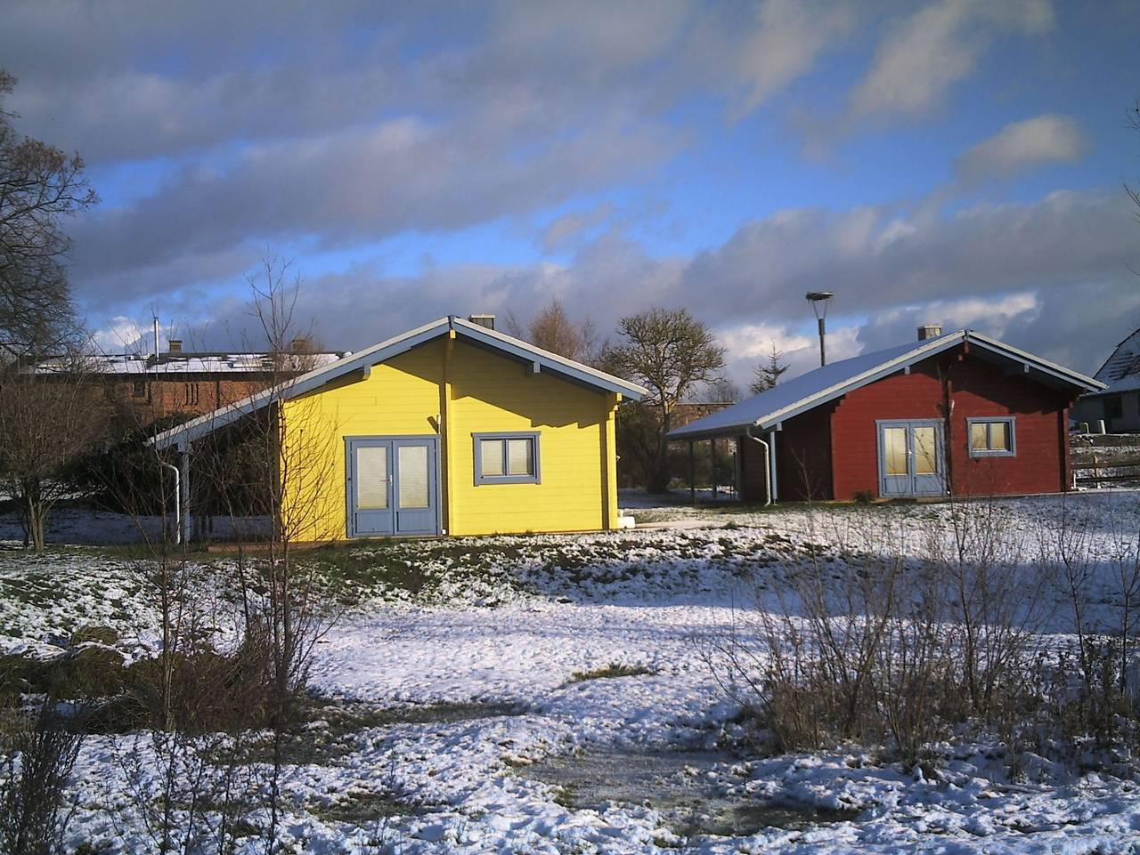 A10 Ostsee Land Ferienhäuser Brusow Kröpelin - A10: 3-Raum-Holzhaus Bine mit Kamin, Terrasse, Podsauna in Kröpelin, Rostock und Umgebung