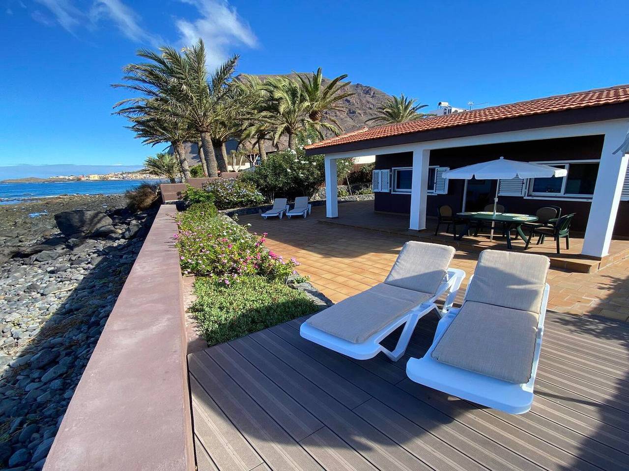 Strandhaus für Familien in Valle Gran Rey in La Puntilla, La Gomera