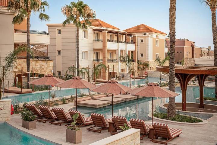 Ferienanlage für 3 Personen, mit Balkon und Terrasse sowie Garten und Kinderpool auf Kreta - 4