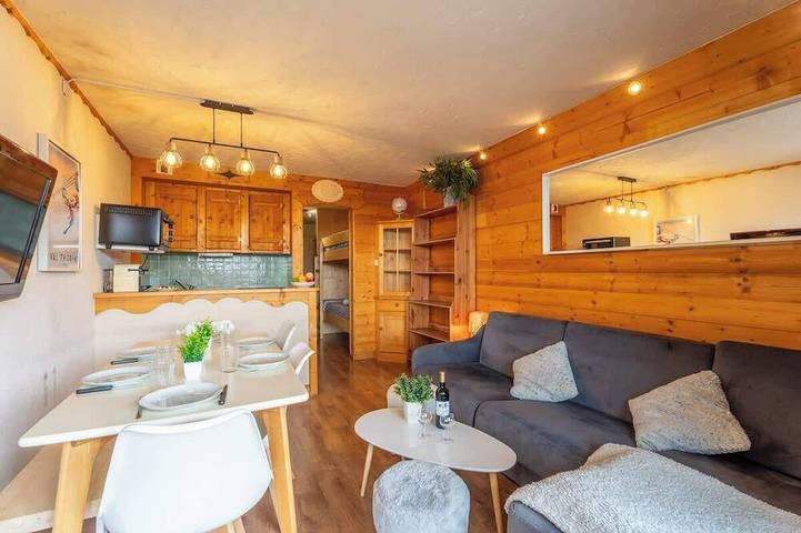 Ferielejlighed for 6 personer, med balkon, husdyr tilladt i Val Thorens
