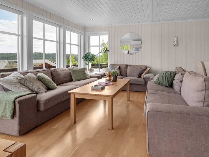 Ferienhaus für 8 Personen, mit Terrasse und Garten sowie Seeblick in Åseral - 3