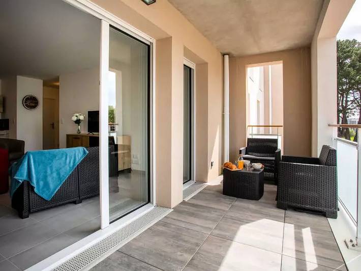 Gîte pour 4 personnes, avec balcon dans Casino de Pornic