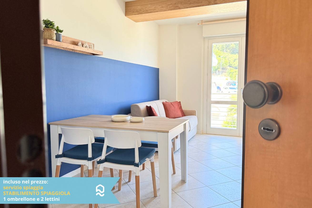 Appartamento intero, Sogni blu - Numana, bilocale fronte mare super accessoriato in La Spiaggiola (Numana), Numana