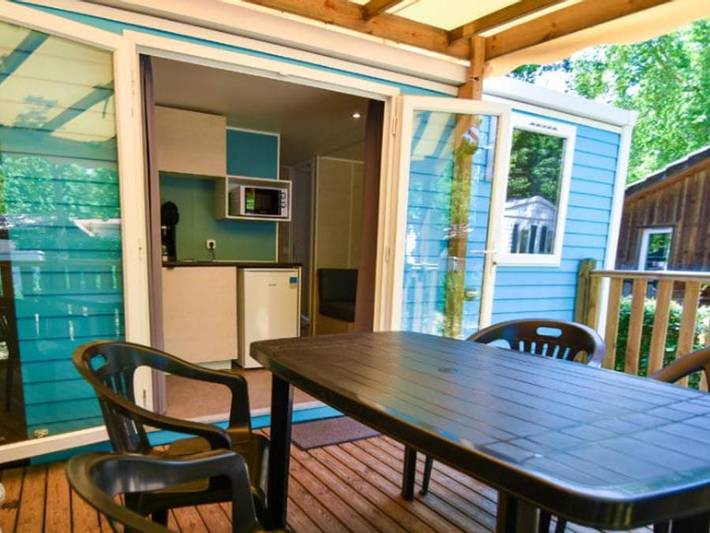 Camping La Forêt Lahitte - Mobilheim 2 personen - 3 Kleeblätter 1 Schlafzimmer 1 Badezimmer in Parentis-en-Born, Côte d’Argent