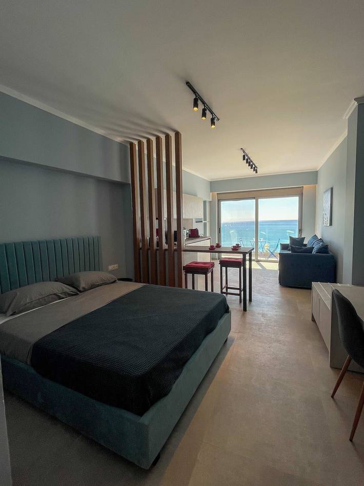 Ferienwohnung für 4 Personen, mit Meerblick und Garten