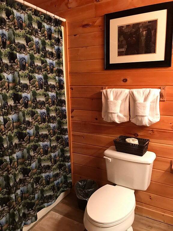 Log cabin for 4 people, with hot tub and pool as well as balcony, with pets in Douglas Lake