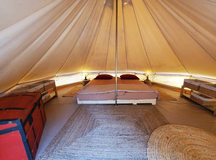 Tente pour 2 personnes, avec piscine et terrasse en France - 4