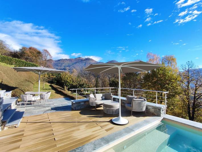 Chalet für 6 Personen, mit Pool und Garten sowie Ausblick am Comer See - 4