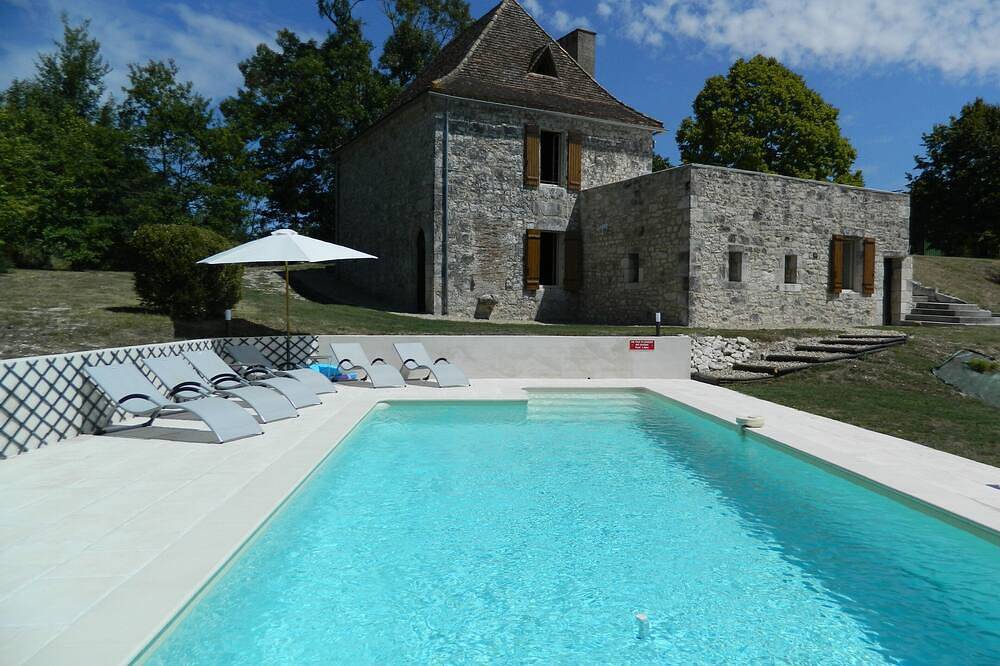 Ferienhaus mit eigenem Pool für 6 Personen in einem privilegierten in Plaisance, Périgord Pourpre